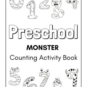 Preschool Monster Counting Activity Book