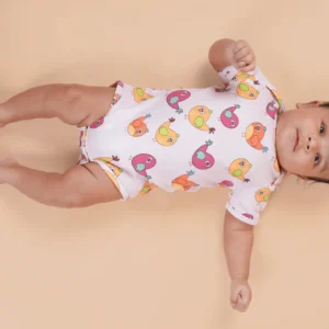 Teddytot Interlock Angry Bird Print Organic Cotton Onesie