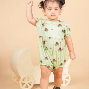 Teddytot Interlock Turtle Bunny Digital Print Organic Cotton Onesies