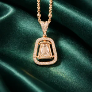 Zevar Club Gold Plated Dainty Pendant Set for Women