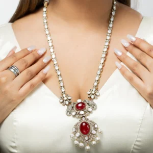 Zevar Club Statement Ruby Victorian Pearl Set Sale price
